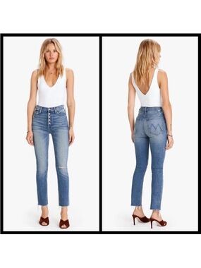 MOTHER Popsim Pixie Dazzler Ankle Fray